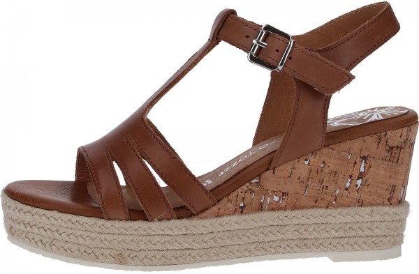 Marco Tozzi Sandalen Leder Braun