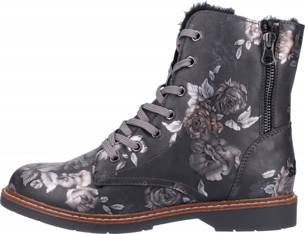 s.Oliver Stiefelette Lederimitat Grau