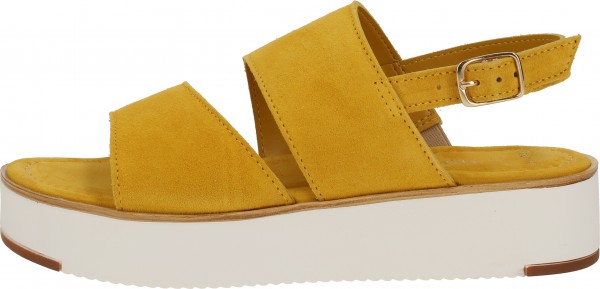 marco tozzi yellow sandals