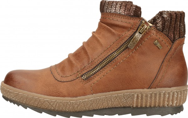 Relife Stiefelette Lederimitat/Textil Camel Warmfutter