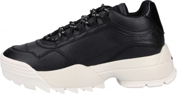 Replay Sneaker Lederimitat Schwarz