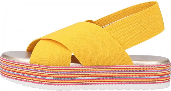 Rapisardi Sandalen Textil Gelb