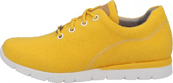 Jana Sneaker Lederimitat/Textil Gelb