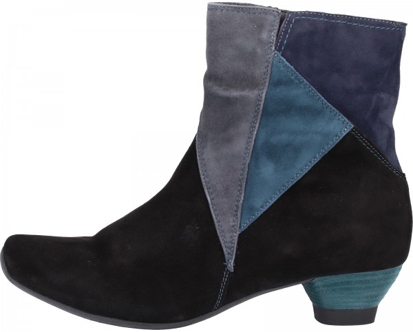 Think! Stiefelette Leder Schwarz