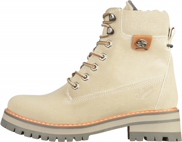 Dockers Stiefelette Lederimitat Hellgrau