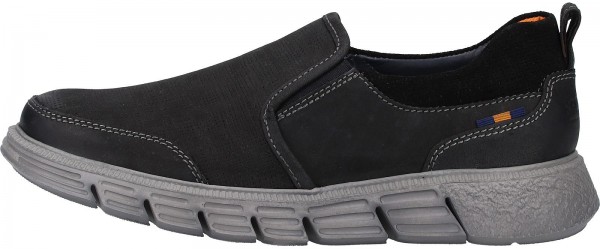FRETZ men Slipper Leder Schwarz
