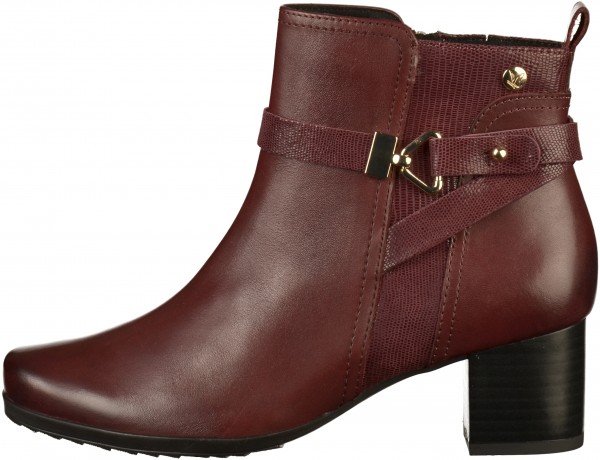 Caprice Stiefelette Leder Bordeaux
