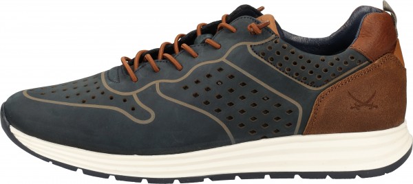 Sansibar Sneaker Leder Dunkelblau
