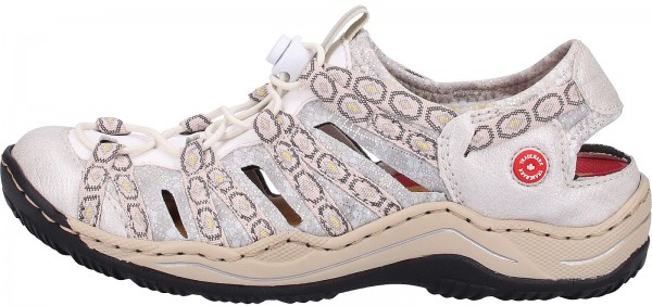 Rieker Wanderschuhe Lederimitat Weiß