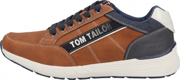 Tom Tailor Sneaker Lederimitat/Textil Cognac