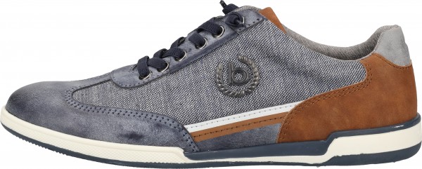 Bugatti Sneaker Lederimitat/Textil Blau