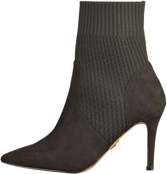 Buffalo Stiefelette Veloursleder/Textil Schwarz