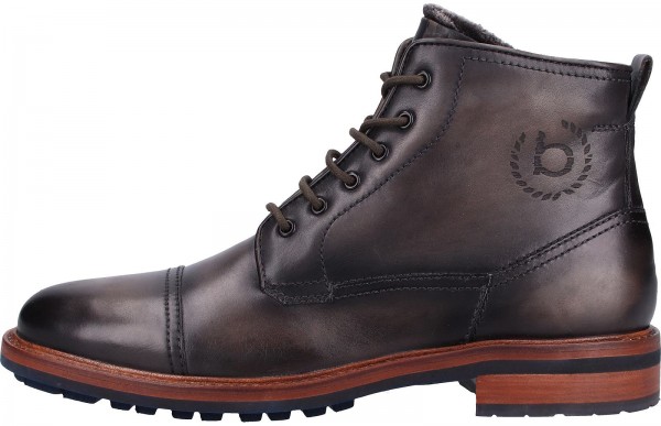 Bugatti Stiefelette Glattleder Dunkelgrau