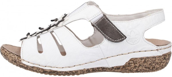 Rieker Sandalen Glattleder Weiß