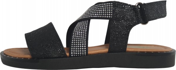 Veganino Sandalen Lederimitat Schwarz