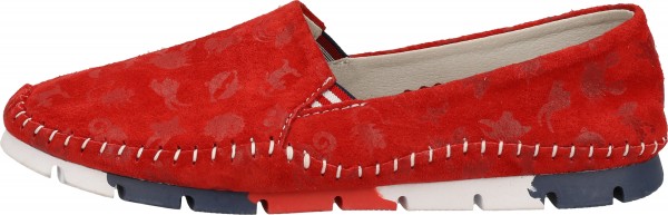 Cosmos Comfort Slipper Velourleder/Textil Rot