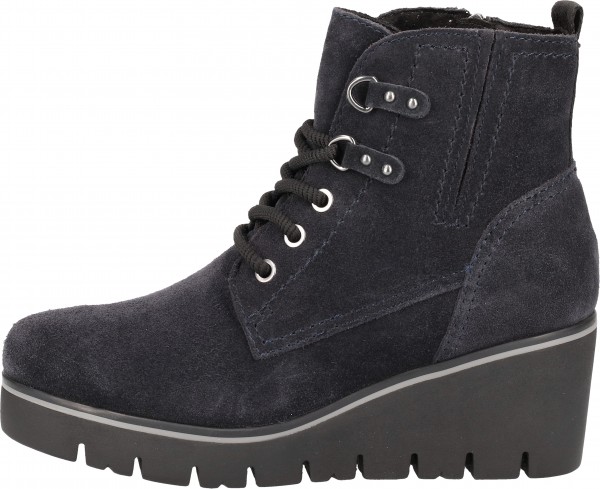 Marco Tozzi Stiefelette Veloursleder Navy