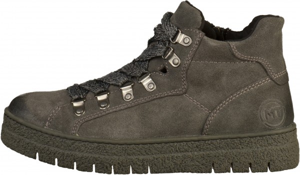 Marco Tozzi Stiefelette Leder Dunkelgrau Warmfutter
