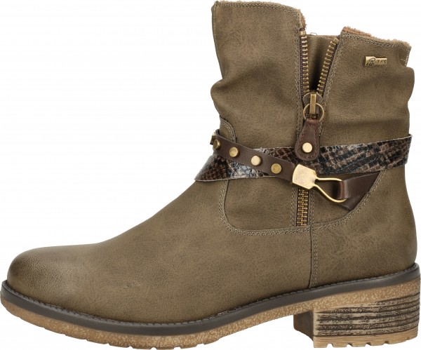 Relife Stiefelette Lederimitat Khaki
