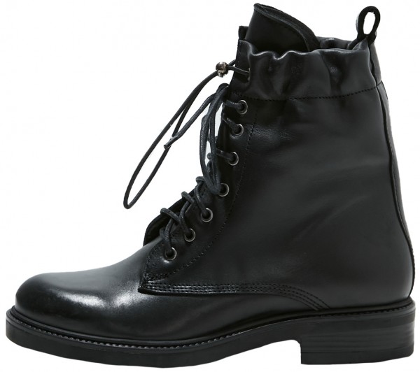 Inuovo Stiefelette Leder Schwarz