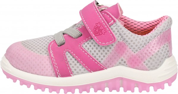 Pepino Sneaker Lederimitat/Mesh Grau/Pink