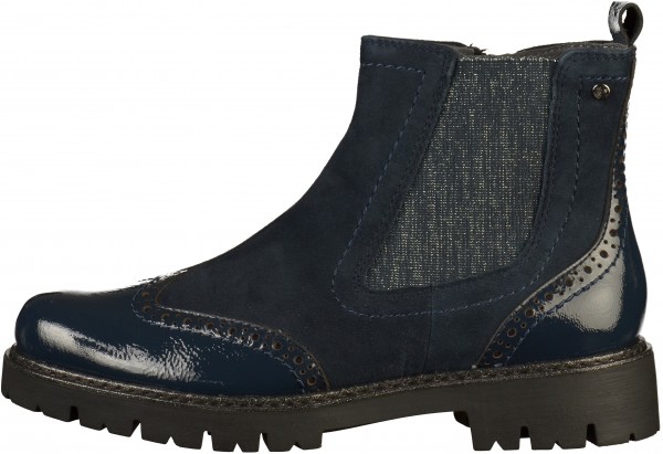 Be Natural Stiefelette Leder Navy