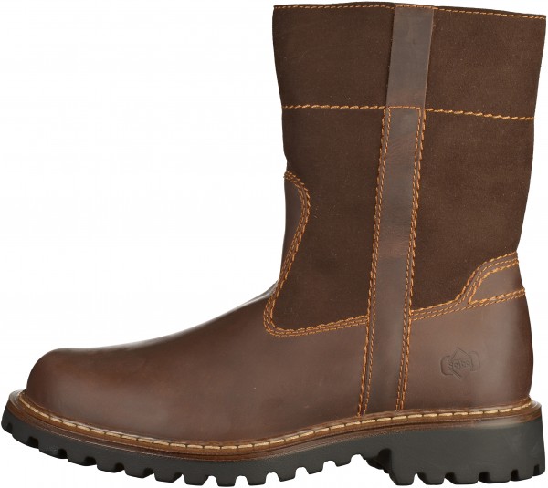 Josef Seibel Stiefel Leder Dunkelbraun Warmfutter