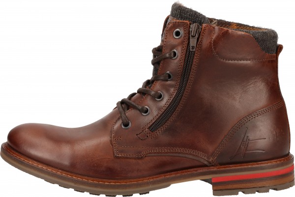 Bullboxer Stiefelette Leder/Textil Dunkelbraun