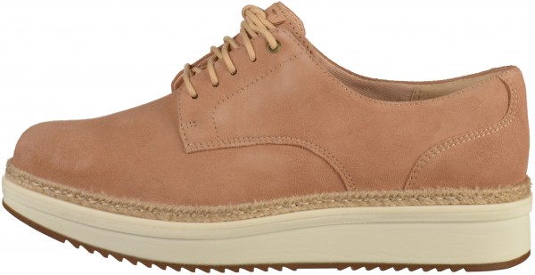 Clarks Halbschuhe Nubukleder Beige