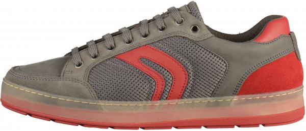 Geox Sneaker Leder/Mesh Grau