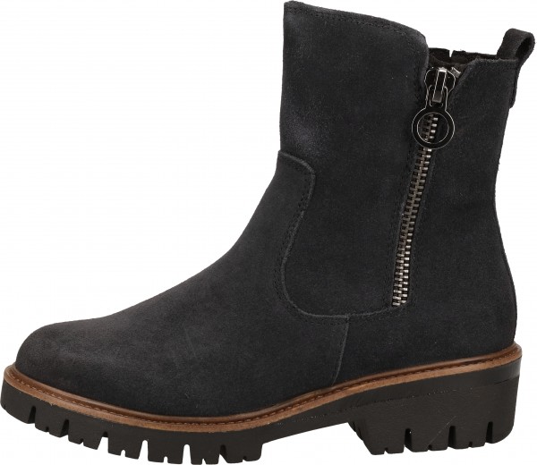 Marco Tozzi Stiefelette Veloursleder Navy