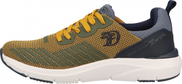 Tom Tailor Sneaker Lederimitat/Textil Blau/Gelb