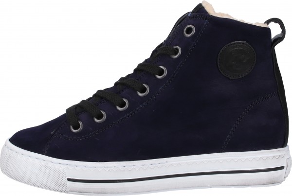 Paul Green Sneaker Nubukleder Blau