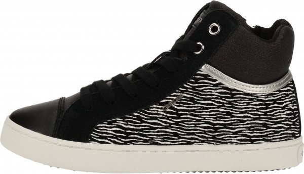 Geox Sneaker Leder/Synthetik Schwarz
