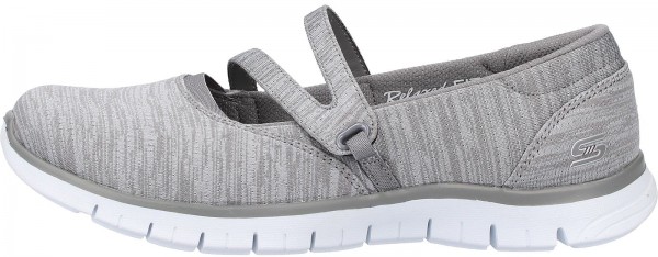 Skechers Ballerinas Textil Grau