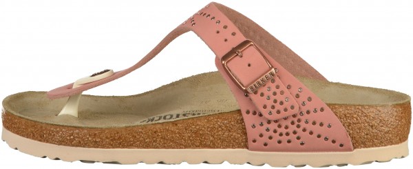 Birkenstock Gizeh Zehensteg Naturleder Rose