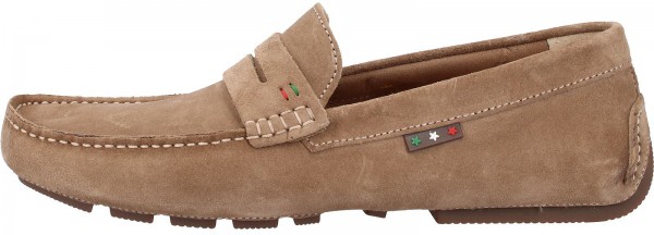 Pantofola d Oro Mokassin Leder Hellbraun