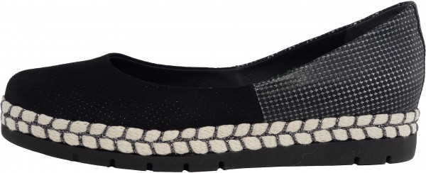 Veganino Slipper Lederimitat Schwarz