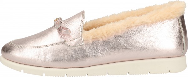 Darkwood Slipper Leder Rosegold Warmfutter