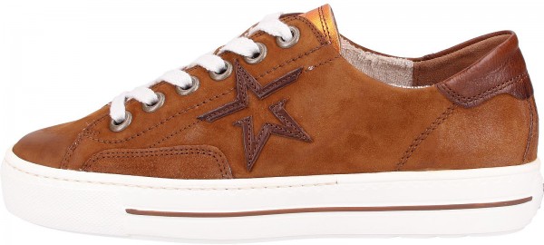 Paul Green Sneaker Veloursleder Cognac