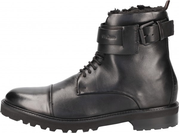 Strellson Stiefelette Leder Schwarz