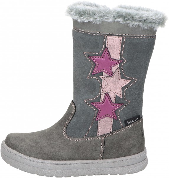 Bama Kids Stiefel Leder Dunkelgrau
