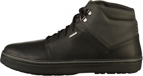 Geox Sneaker Leder/Textil Schwarz Warmfutter
