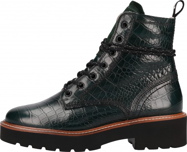 Paul Green Stiefelette Glattleder Dunkelgrün