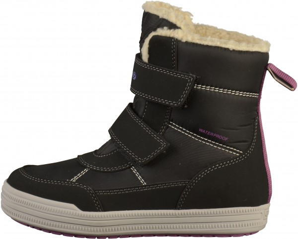Geox Stiefel Lederimitat/Textil Schwarz Warmfutter