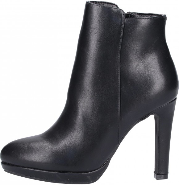 Buffalo Stiefelette Lederimitat Schwarz