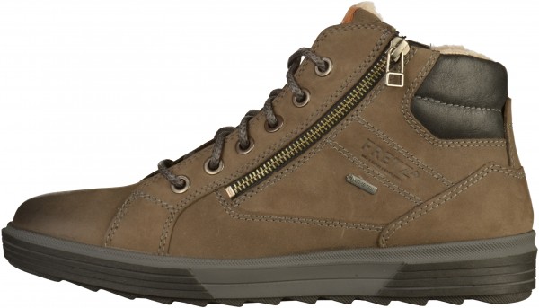 FRETZ men Sneaker Leder Braun Warmfutter