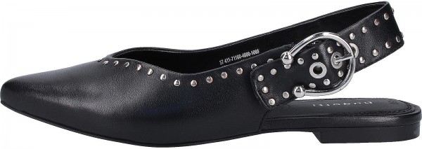 Bugatti Ballerinas Glattleder Schwarz