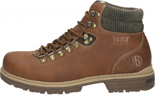 Bama Stiefelette Lederimitat Dunkelbraun Warmfutter