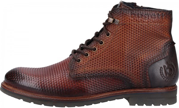 Bugatti Stiefelette Glattleder Dunkelbraun
